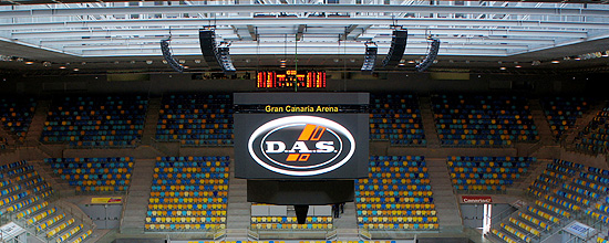 Sistemas de sonido D.A.S. Aero Series 2 en el Gran Canaria Arena